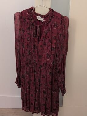 ba&sh Burgundy Dress, Sz S